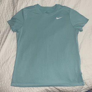 Nike woman's Dri-Fit blue athletic t-shirt L